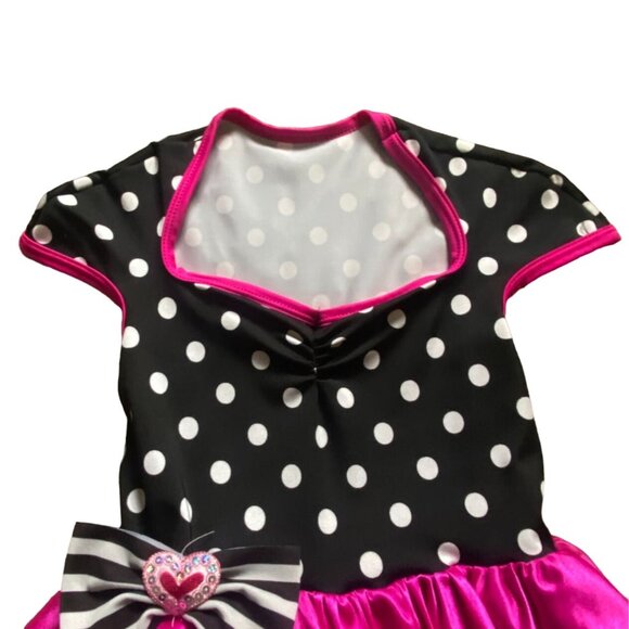 Curtain Call Child's Dance Cotume/Tap/Jazz Costume-Pink/Black-Medium-GUC - Picture 3 of 8